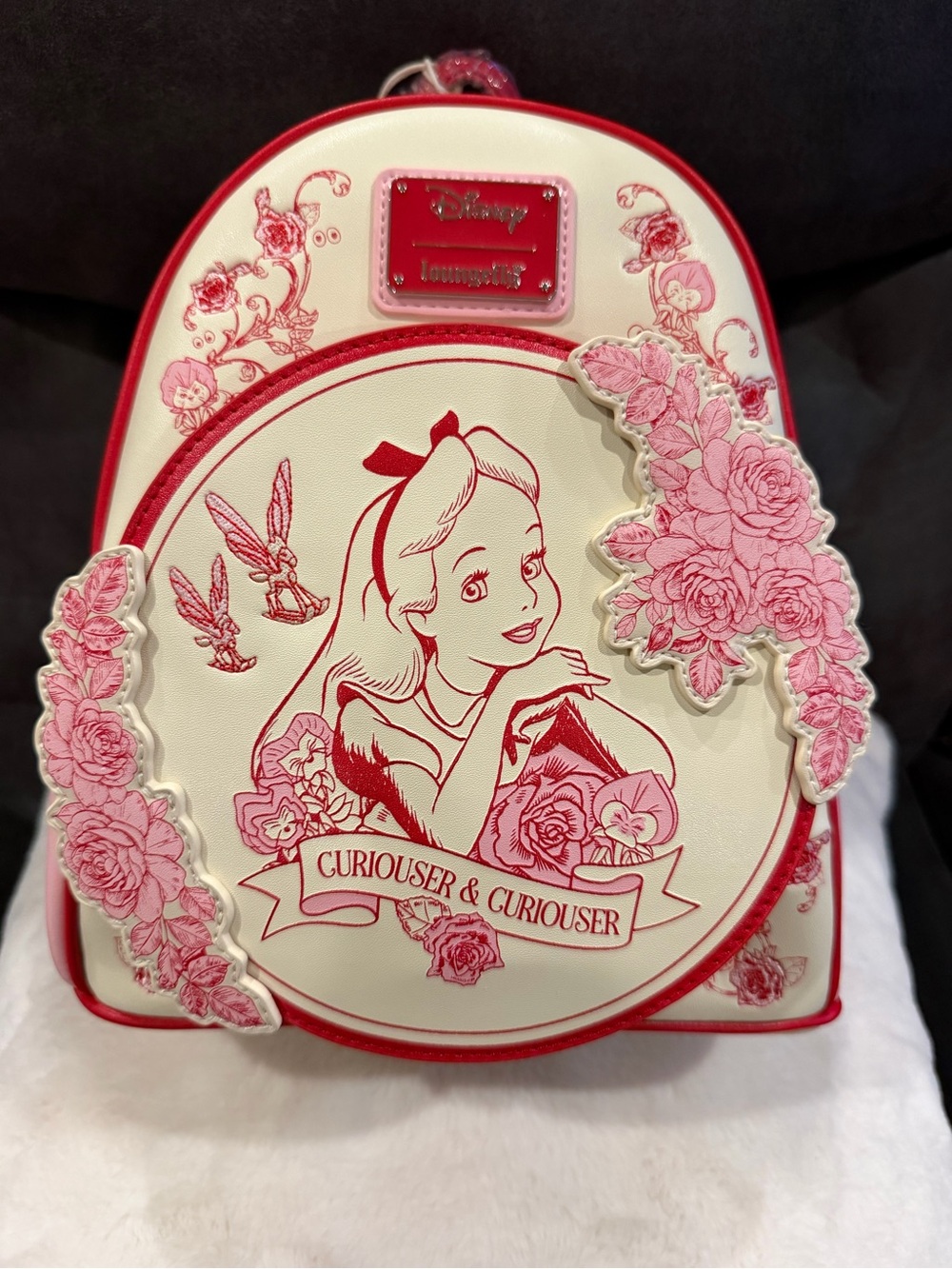 Loungefly Alice in Wonderland Mini Backpack - Pink & Cream